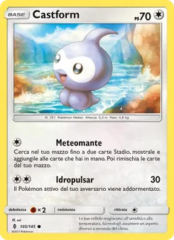 Carta Castform dell'espansione Guardiani Nascenti, numero 105/145