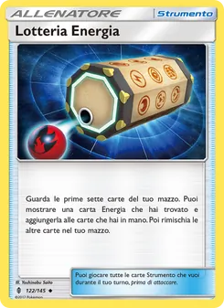 Carta Lotteria Energia dell'espansione Guardiani Nascenti, numero 122/145