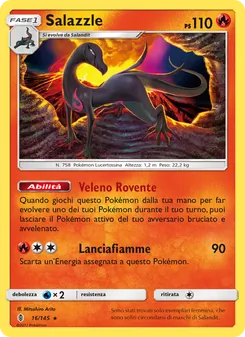 Carta Salazzle dell'espansione Guardiani Nascenti, numero 16/145