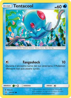 Carta Tentacool dell'espansione Guardiani Nascenti, numero 23/145