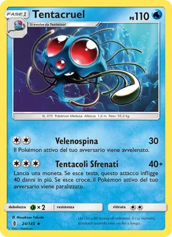 Carta Tentacruel dell'espansione Guardiani Nascenti, numero 24/145