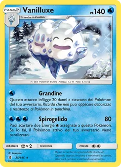 Carta Vanilluxe dell'espansione Guardiani Nascenti, numero 35/145