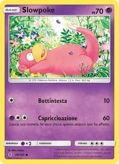 Carta Slowpoke dell'espansione Guardiani Nascenti, numero 48/145