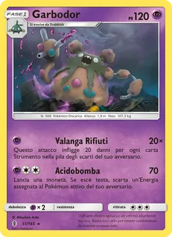 Carta Garbodor dell'espansione Guardiani Nascenti, numero 51/145