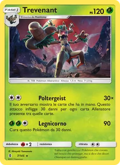 Carta Trevenant dell'espansione Guardiani Nascenti, numero 7/145