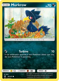 Carta Murkrow dell'espansione Guardiani Nascenti, numero 78/145
