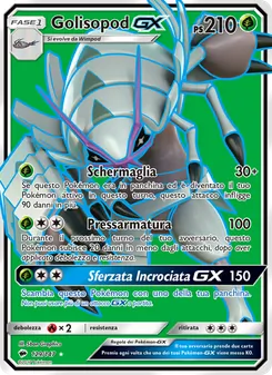 Carta Golisopod GX dell'espansione Ombre Infuocate, numero 129/147