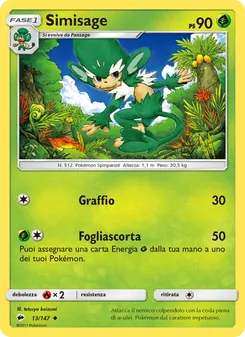 Carta Simisage dell'espansione Ombre Infuocate, numero 13/147