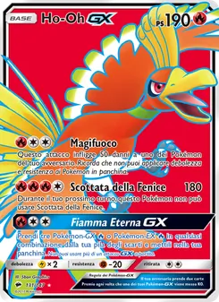 Carta Ho-Oh GX dell'espansione Ombre Infuocate, numero 131/147