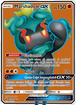 Carta Marshadow GX dell'espansione Ombre Infuocate, numero 137/147