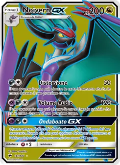 Carta Noivern GX dell'espansione Ombre Infuocate, numero 141/147
