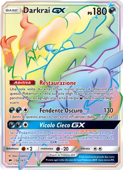 Carta Darkrai GX dell'espansione Ombre Infuocate, numero 158/147