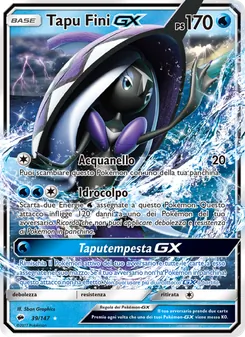 Carta Tapu Fini GX dell'espansione Ombre Infuocate, numero 39/147