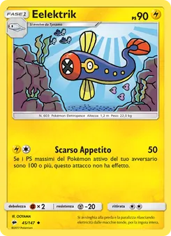 Carta Eelektrik dell'espansione Ombre Infuocate, numero 45/147