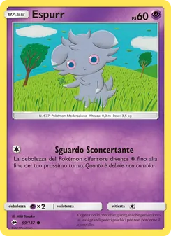 Carta Espurr dell'espansione Ombre Infuocate, numero 59/147
