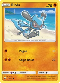 Carta Riolu dell'espansione Ombre Infuocate, numero 70/147