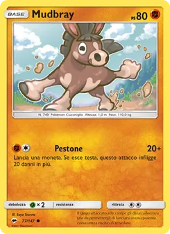 Carta Mudbray dell'espansione Ombre Infuocate, numero 77/147