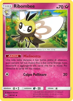 Carta Ribombee dell'espansione Ombre Infuocate, numero 96/147