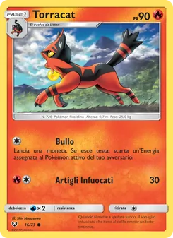 Carta Torracat dell'espansione Leggende Iridescenti, numero 16/73