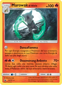 Carta Marowak di Alola dell'espansione Invasione Scarlatta, numero 12/111