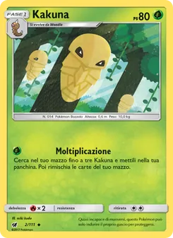 Carta Kakuna dell'espansione Invasione Scarlatta, numero 2/111