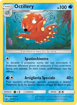 Carta Octillery dell'espansione Invasione Scarlatta, numero 23/111