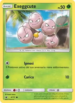 Carta Exeggcute dell'espansione Invasione Scarlatta, numero 4/111