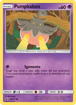Carta Pumpkaboo dell'espansione Invasione Scarlatta, numero 44/111
