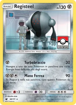 Carta Registeel dell'espansione Invasione Scarlatta, numero 68/111