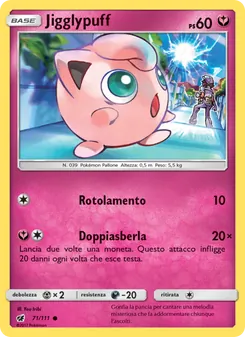 Carta Jigglypuff dell'espansione Invasione Scarlatta, numero 71/111