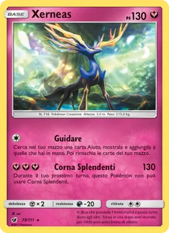Carta Xerneas dell'espansione Invasione Scarlatta, numero 73/111