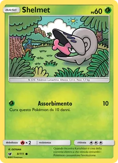 Carta Shelmet dell'espansione Invasione Scarlatta, numero 8/111
