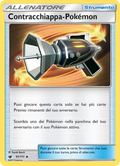 Carta Contracchiappa-Pokémon dell'espansione Invasione Scarlatta, numero 91/111