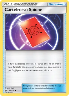 Carta Cartelrosso Spione dell'espansione Invasione Scarlatta, numero 97/111
