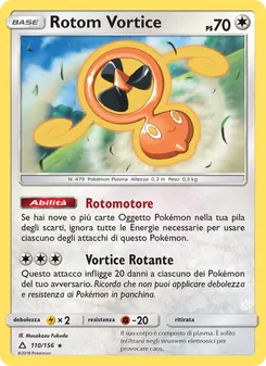 Carta Rotom Vortice dell'espansione Ultraprisma, numero 110/156