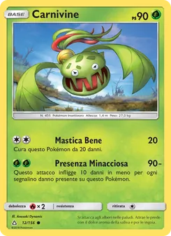 Carta Carnivine dell'espansione Ultraprisma, numero 12/156