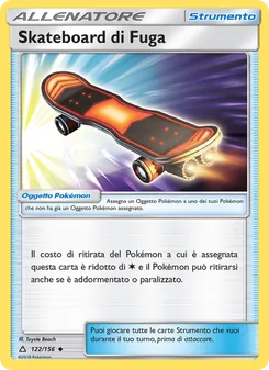 Carta Skateboard di Fuga dell'espansione Ultraprisma, numero 122/156