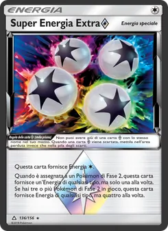 Carta Super Energia Extra ◇ dell'espansione Ultraprisma, numero 136/156