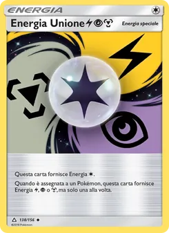 Carta Energia Unione LightningPsychicMetal dell'espansione Ultraprisma, numero 138/156