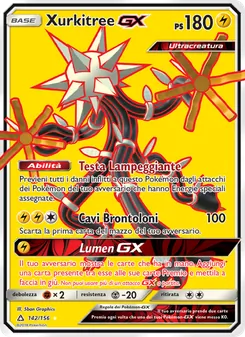 Carta Xurkitree GX dell'espansione Ultraprisma, numero 142/156