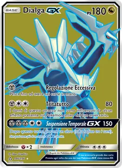 Carta Dialga GX dell'espansione Ultraprisma, numero 146/156