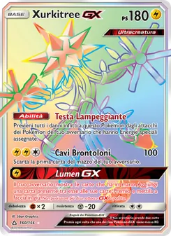 Carta Xurkitree GX dell'espansione Ultraprisma, numero 160/156