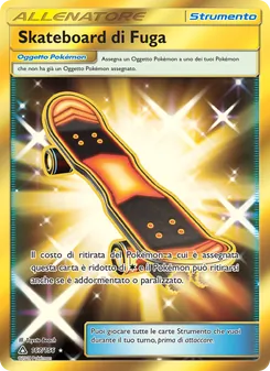 Carta Skateboard di Fuga dell'espansione Ultraprisma, numero 167/156