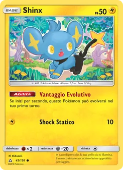 Carta Shinx dell'espansione Ultraprisma, numero 45/156