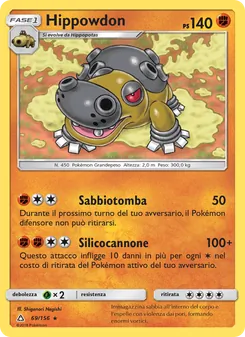 Carta Hippowdon dell'espansione Ultraprisma, numero 69/156