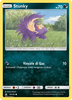 Carta Stunky dell'espansione Ultraprisma, numero 75/156