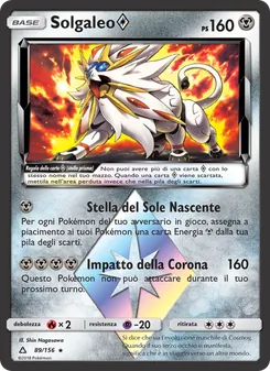Carta Solgaleo ◇ dell'espansione Ultraprisma, numero 89/156
