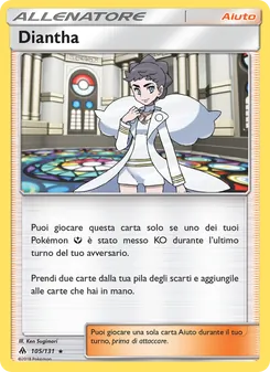 Carta Diantha dell'espansione Apocalisse Di Luce, numero 105/131
