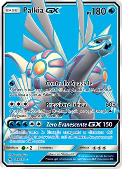 Carta Palkia GX dell'espansione Apocalisse Di Luce, numero 119/131