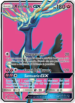 Carta Xerneas GX dell'espansione Apocalisse Di Luce, numero 126/131